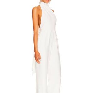 Elegant White Halter Jumpsuit